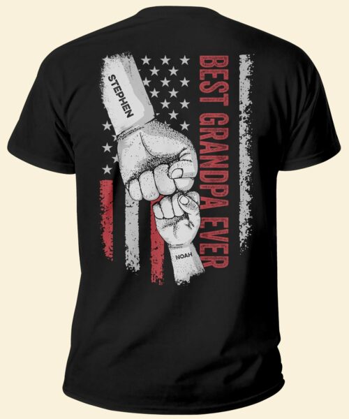 Father's Day Gifts, Best Grandpa Ever - Personalized Shirt Father's Day