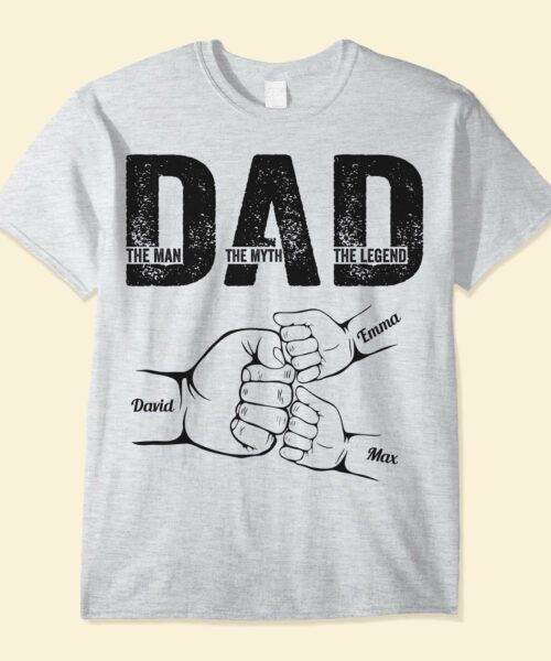 Father's Day Gifts, Dad the Man the Myth the Legend - Personalized Shirt Father's Day
